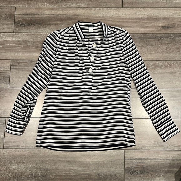 J Crew Striped Blouse - Picture 1 of 3